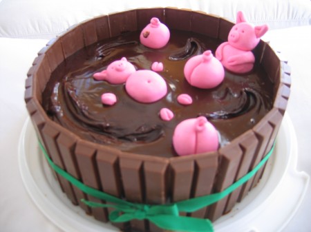 Recette de Gateau Bain de boue pour les cochons - gateau anniversaire cochon